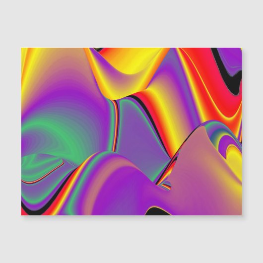 Der Zauber der Magnetkarte in den Farben (Vorderseite)