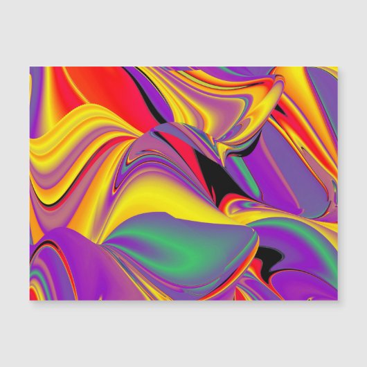 Der Zauber der Magnetkarte in den Farben (Vorderseite)