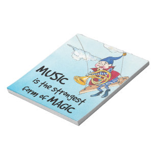 Der Zauber der Musik Notizblock