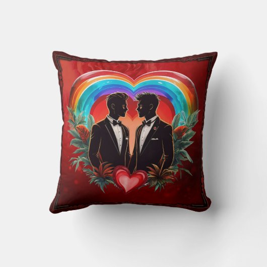 Der Zauber des Augenblicks: elegante homosexuelle Kissen (Rückseite)