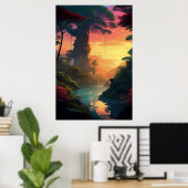 Der Zauber des Dschungelsonnengangs Poster (Heimbüro)