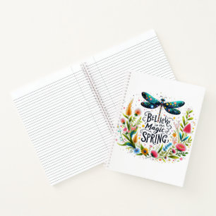 Der Zauber des Frühlings floral Notizblock