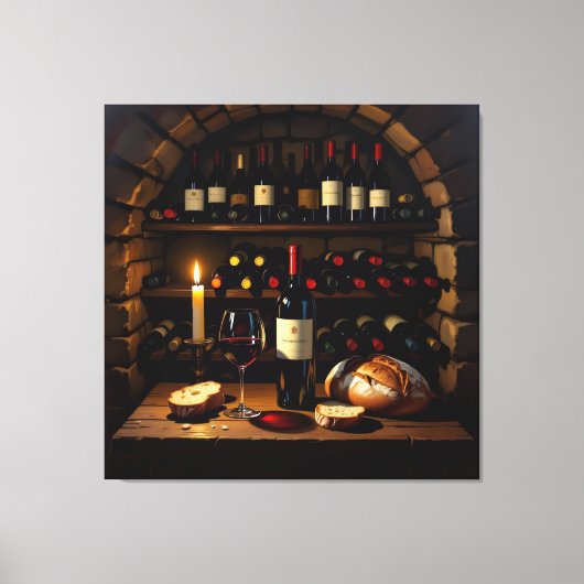 „Der Zauber des Weins – Eleganz in jedem Tropfen“ Leinwanddruck (Vorderseite)