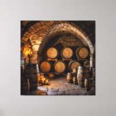 „Der Zauber des Weins – Eleganz in jedem Tropfen“ Leinwanddruck (Vorderseite)