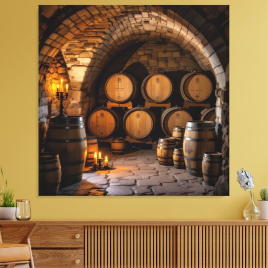 „Der Zauber des Weins – Eleganz in jedem Tropfen“ Leinwanddruck (Insitu (Wohnzimmer))