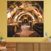 „Der Zauber des Weins – Eleganz in jedem Tropfen“ Leinwanddruck (Insitu (Wohnzimmer))