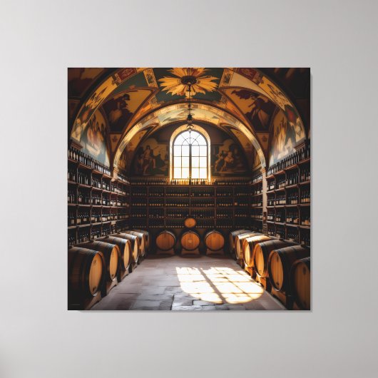 „Der Zauber des Weins – Eleganz in jedem Tropfen“ Leinwanddruck (Vorderseite)