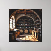 „Der Zauber des Weins – Eleganz in jedem Tropfen“ Leinwanddruck (Vorderseite)