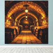 „Der Zauber des Weins – Eleganz in jedem Tropfen“ Leinwanddruck (Insitu (Holzboden))