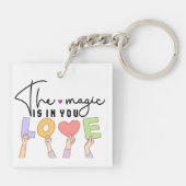 Der Zauber ist in deiner LIEBE Schlüsselanhänger (Rückseite)