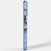 Der Zauber von Paris: Geometrisches Eiffelturm-Des Case-Mate iPhone Hülle (Rückseite / Rechts)