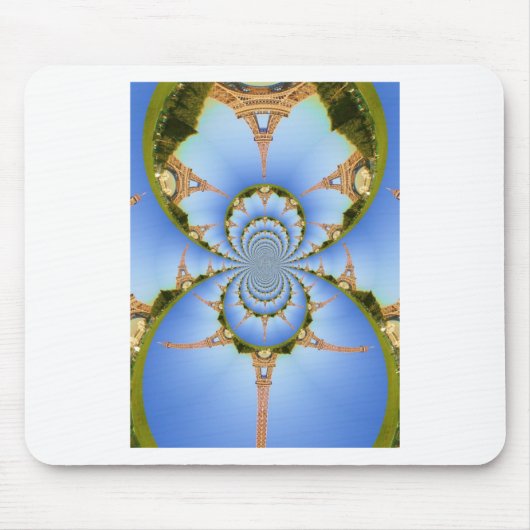 Der Zauber von Paris: Geometrisches Eiffelturm-Des Mousepad (Vorne)