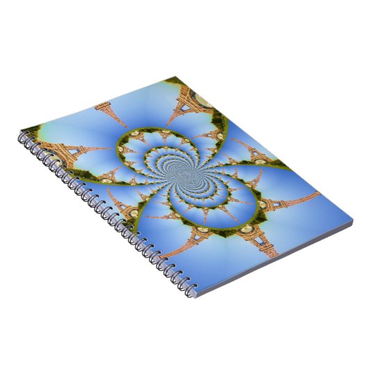 Der Zauber von Paris: Geometrisches Eiffelturm-Des Notizblock (Rechte Seite)