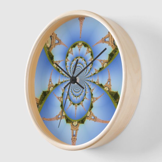 Der Zauber von Paris: Geometrisches Eiffelturm-Des Uhr (Winkel)