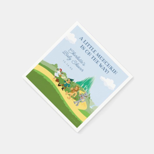 Der Zauberer der OZ™ Babydusche Serviette (Ecke)