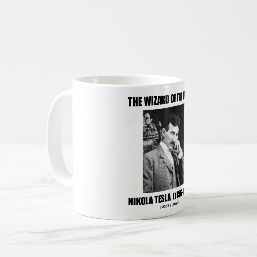 Der Zauberer des Westens (Nikola Tesla) Kaffeetasse (Vorderseite Links)