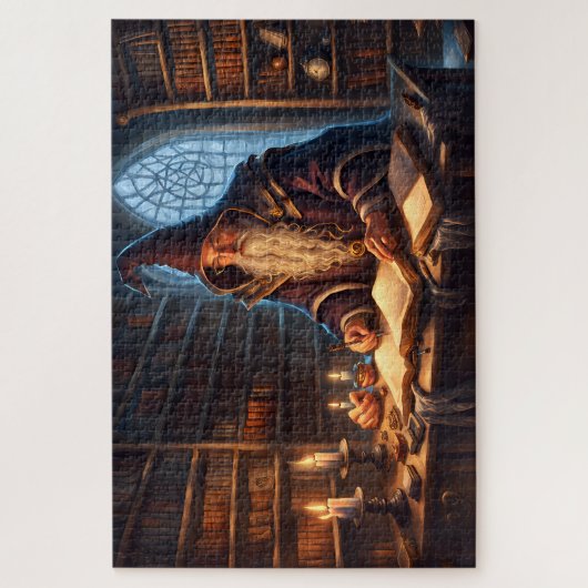 Der Zauberer in seiner Studie Puzzle (Vertikal)