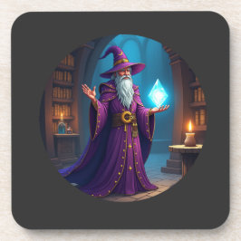 Der Zauberer konsultiert seinen Zauberkristall Getränkeuntersetzer