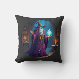 Der Zauberer konsultiert seinen Zauberkristall Kissen