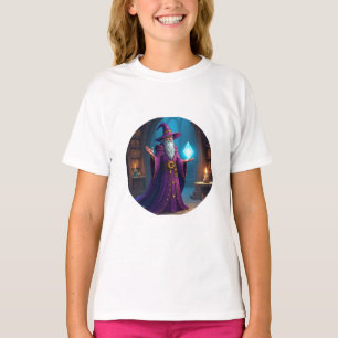Der Zauberer konsultiert seinen Zauberkristall T-Shirt