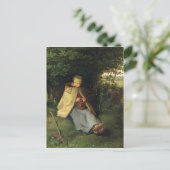 Der Zauberer oder, Die sitzende Hirtin, 1858-60 Postkarte (Stehend Vorderseite)