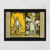 Der Zauberer und das Tower Tarot 2 Postkarte (Vorderseite)