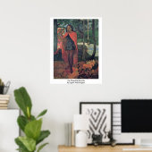 Der Zauberer von Hiva-Oa von Eugene Paul Gauguin Poster (Heimbüro)