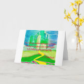 Der Zauberer von Oz Art Karte (Gelbe Blume)