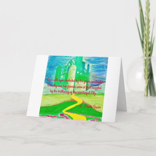 Der Zauberer von Oz Art Karte (Vorderseite)