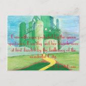 Der Zauberer von Oz Art Postkarte (Vorderseite)