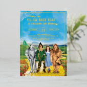 Der Zauberer von Oz Birthday Einladung (Stehend vorne)