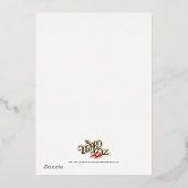 Der Zauberer von Oz Birthday Einladung (Rückseite)