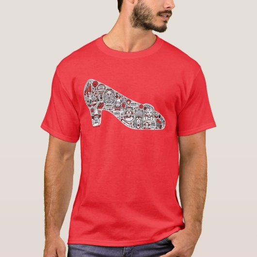 Der Zauberer von Oz Doodle Art T-Shirt (Vorderseite)