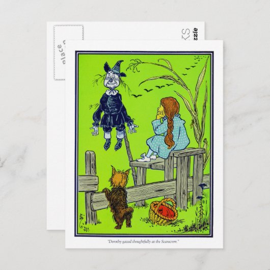 Der Zauberer von Oz: Dorothy Gazed Postkarte (Vorne/Hinten)