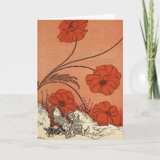 Der Zauberer von Oz Dorothy und Toto in der Karte (Vorderseite)