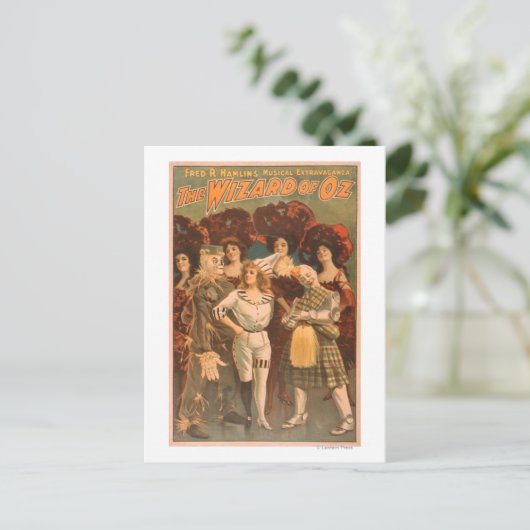 "Der Zauberer von Oz" Musical Theater Poster #1 Postkarte (Stehend Vorderseite)