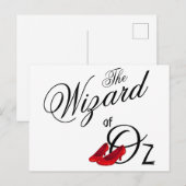 Der Zauberer von Oz Postkarte (Vorne/Hinten)
