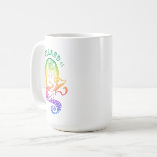 Der Zauberer von OZ Rainbow Kaffeetasse (Vorderseite Links)