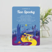 Der Zauberer von Oz | Zwei grimmige Halloween Einladung (Stehend Vorderseite)