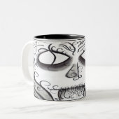 Der Zauberer Zweifarbige Tasse (Vorderseite Links)