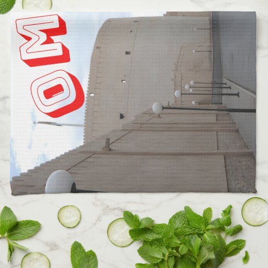 Der zauberhafte Charme Omans Geschirrtuch (Gefaltet)