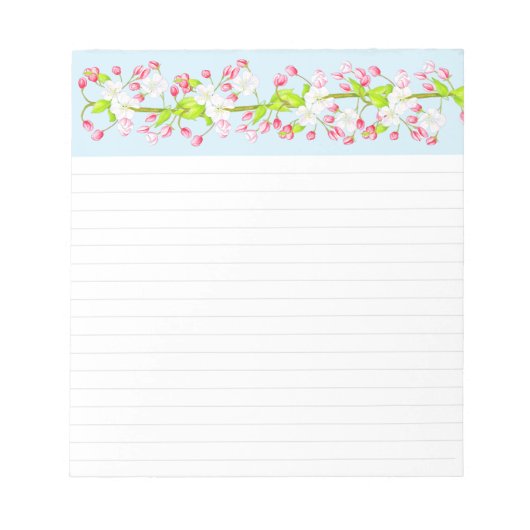 Der zauberhafte Frühling auf einem mittelgroßen No Notizblock (Vorderseite)