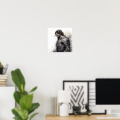 Der zauberhafte Ritter in Schwarz und Weiß - Seite Poster (Heimbüro)