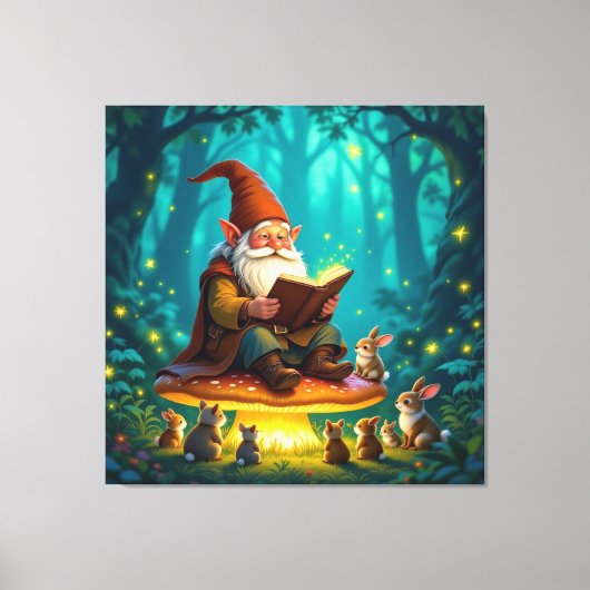 „Der Zauberwald-Erzähler“ Leinwanddruck (Vorderseite)