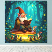 „Der Zauberwald-Erzähler“ Leinwanddruck (Insitu (Holzboden))