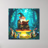 „Der Zauberwald-Erzähler“ Leinwanddruck (Vorderseite)