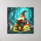 „Der Zauberwald-Erzähler“ Leinwanddruck (Vorderseite)