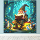 „Der Zauberwald-Erzähler“ Leinwanddruck (Insitu (Holzboden))