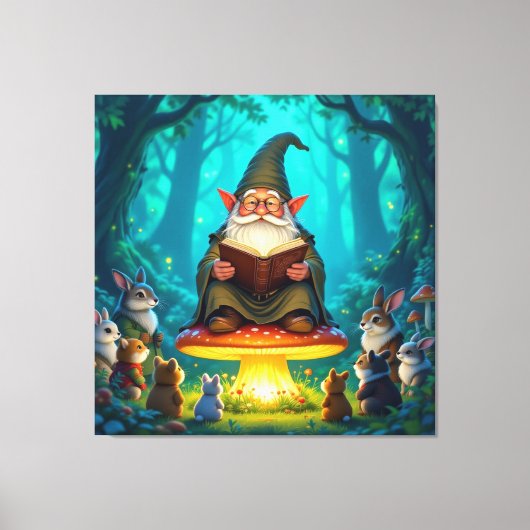 „Der Zauberwald-Erzähler“ Leinwanddruck (Vorderseite)