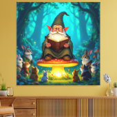 „Der Zauberwald-Erzähler“ Leinwanddruck (Insitu (Wohnzimmer))